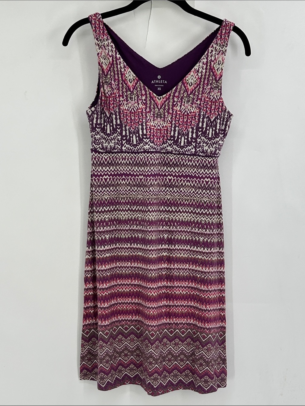 Athleta Santorini Empire Waist Dress Size XS multicolor